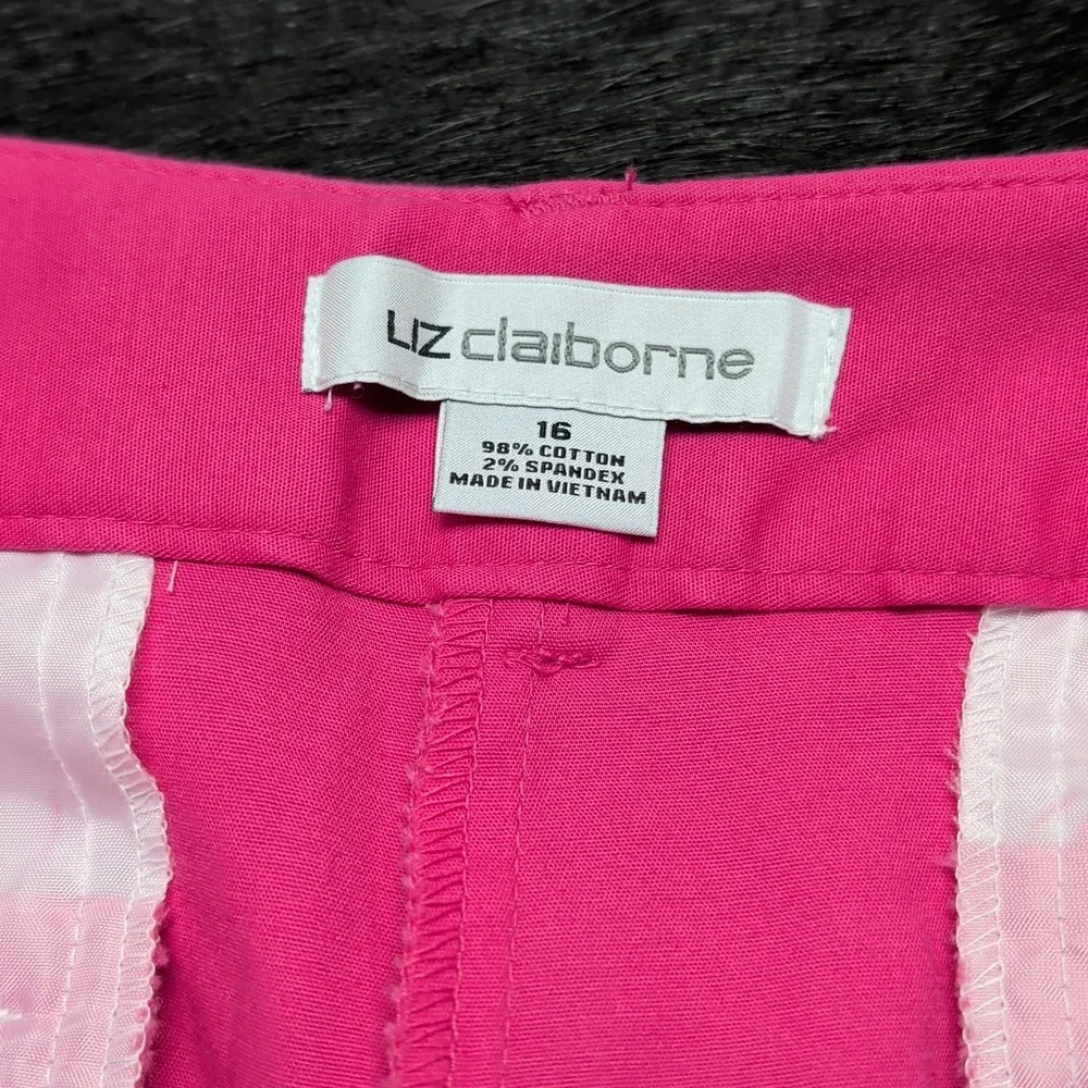 Liz Claiborne 16 Ankle Pants Ladies Pink Emma - Picture 10 of 12